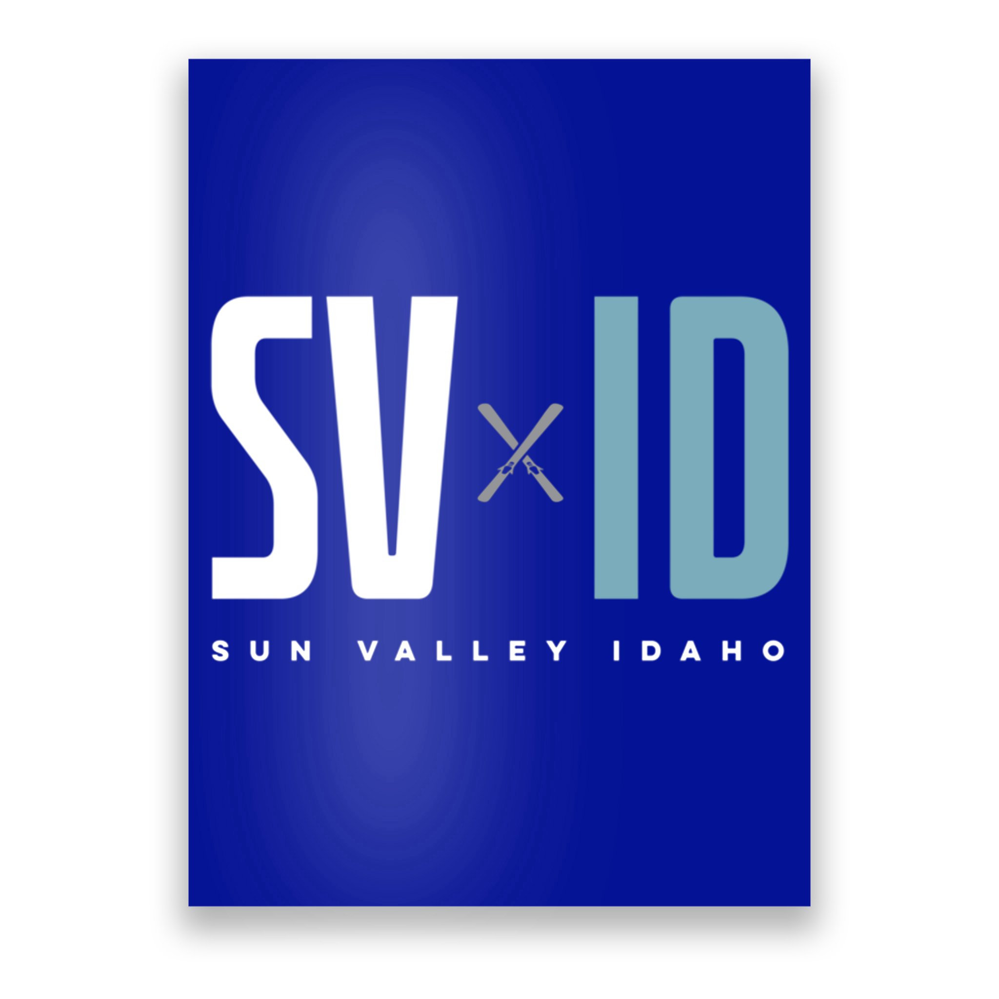 Sun Valley Idaho Graphic Ski Gift Poster