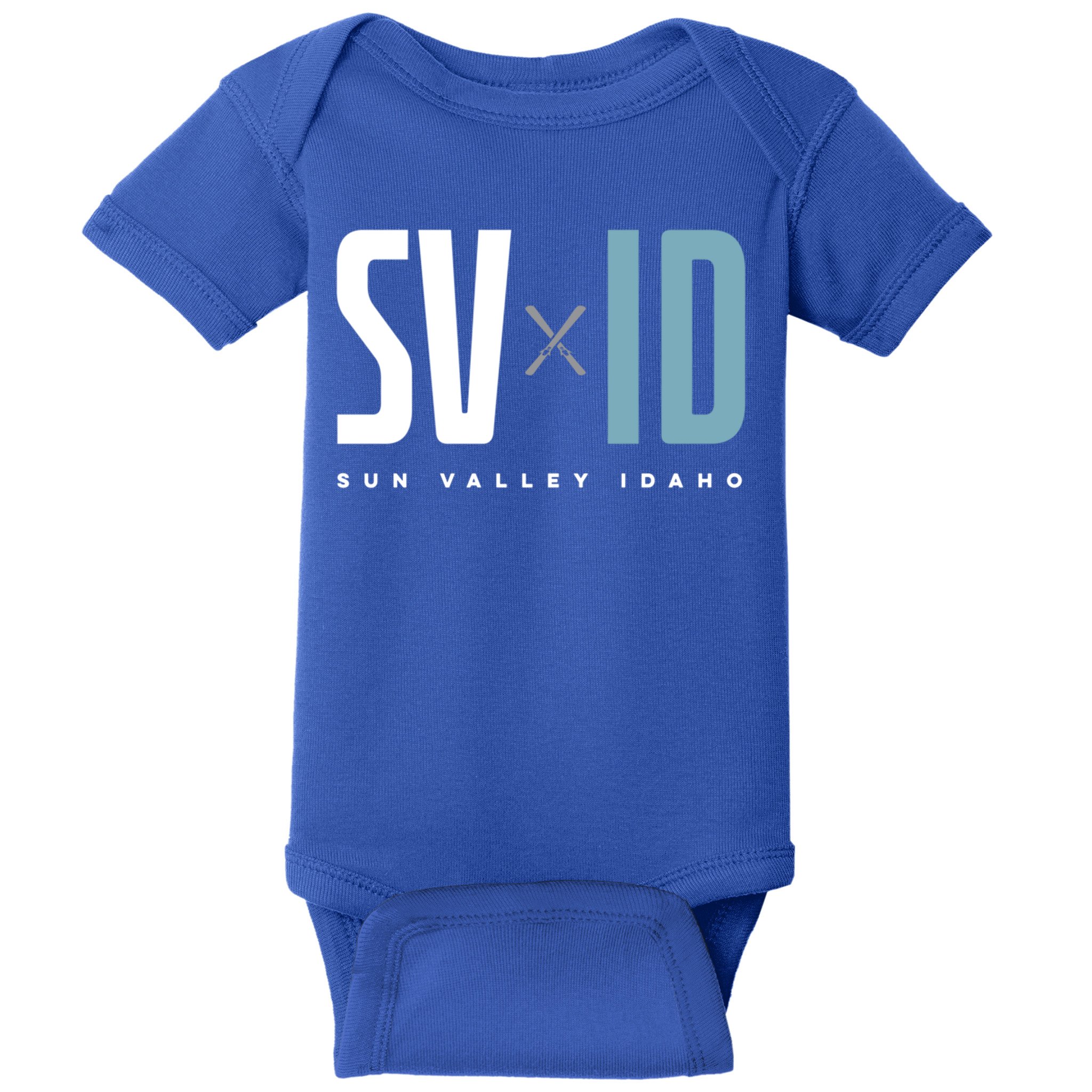 Sun Valley Idaho Graphic Ski Gift Baby Bodysuit
