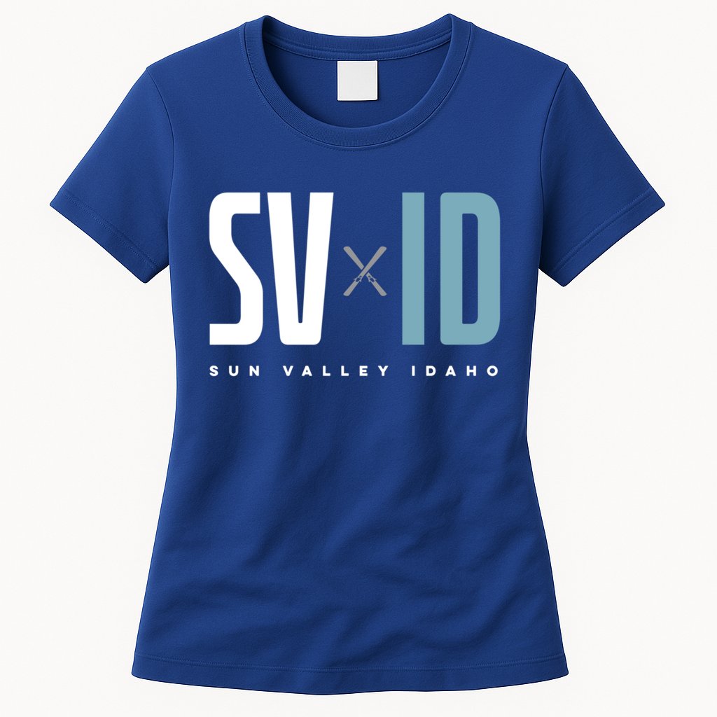 Sun Valley Idaho Graphic Ski Gift Womens T-Shirt