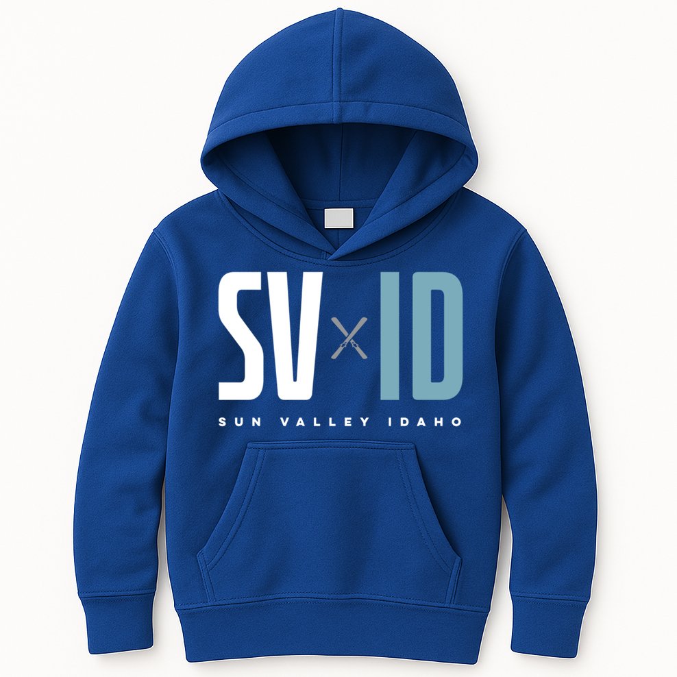 Sun Valley Idaho Graphic Ski Gift Kids Hoodie