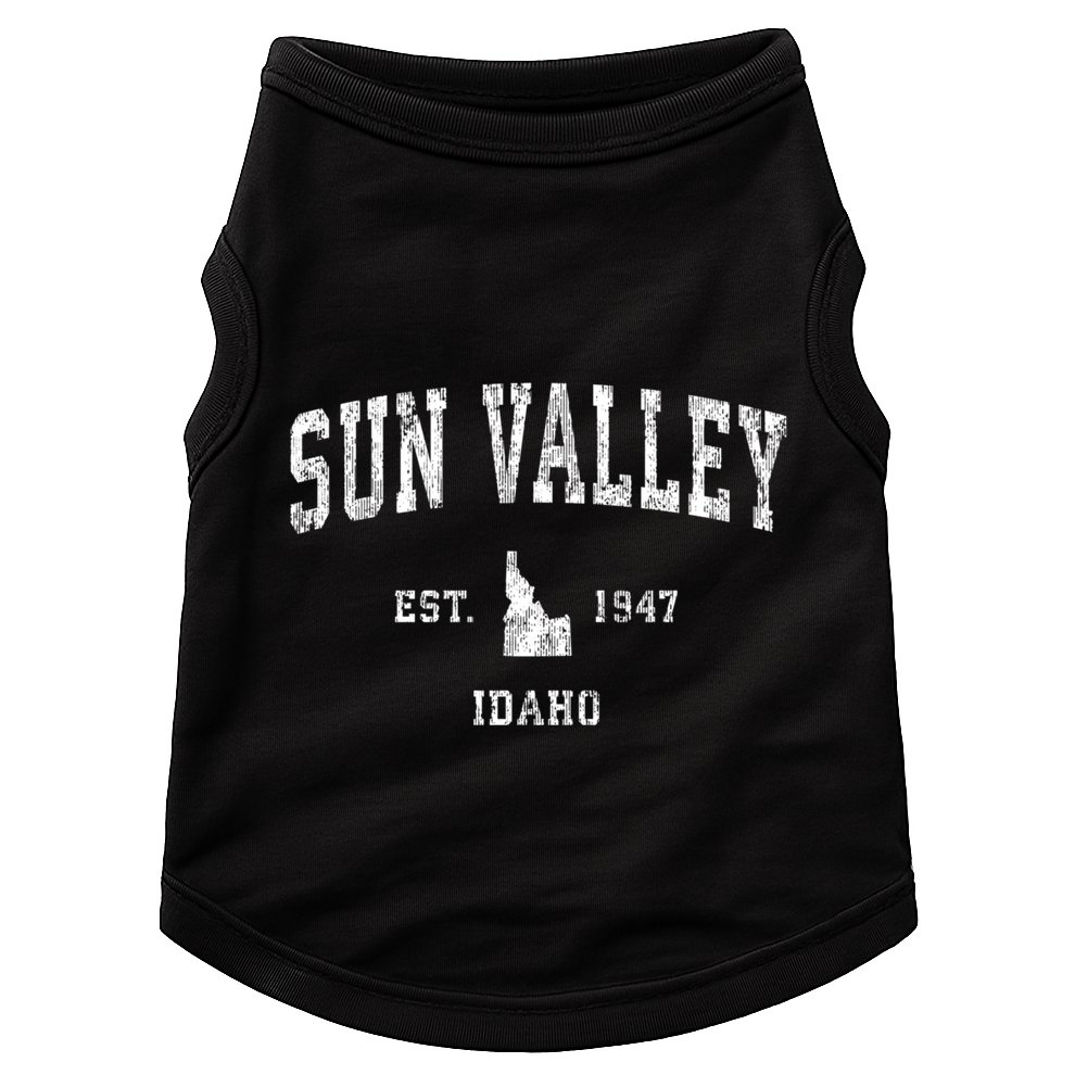 Sun Valley Idaho Id Vintage Established Athletic Sports Design Doggie Tank