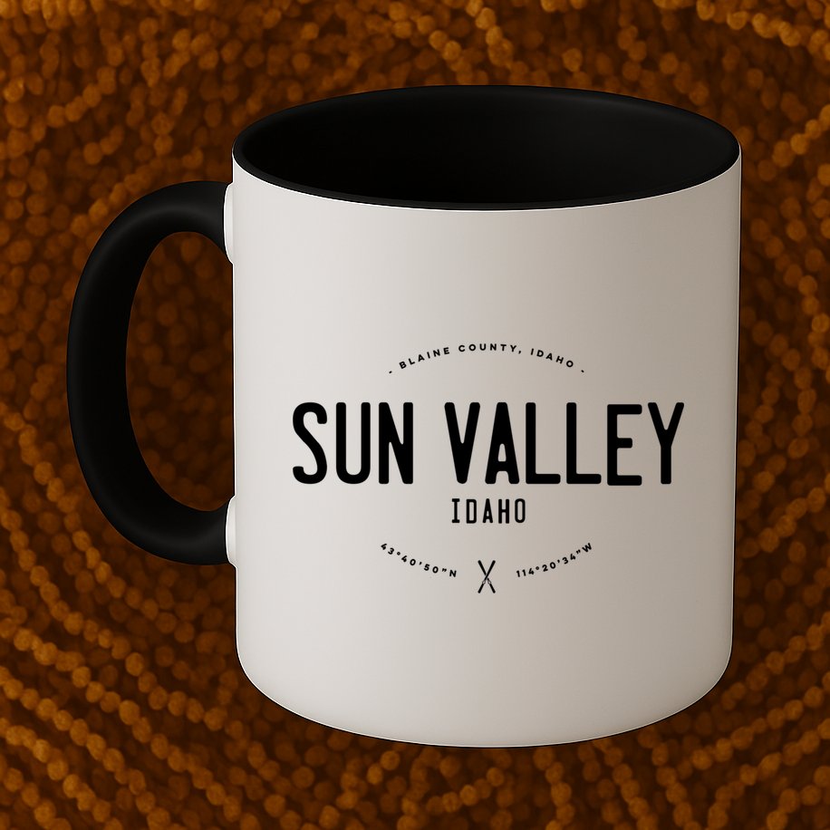 Sun Valley Idaho Graphic Distressed Vintage Ski Gift Mug
