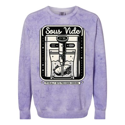 Sous Vide IM Really Into Precision Cooking Molecular Gastro Colorblast Crewneck Sweatshirt