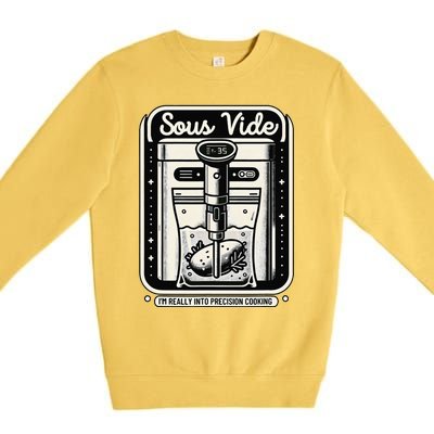 Sous Vide IM Really Into Precision Cooking Molecular Gastro Premium Crewneck Sweatshirt