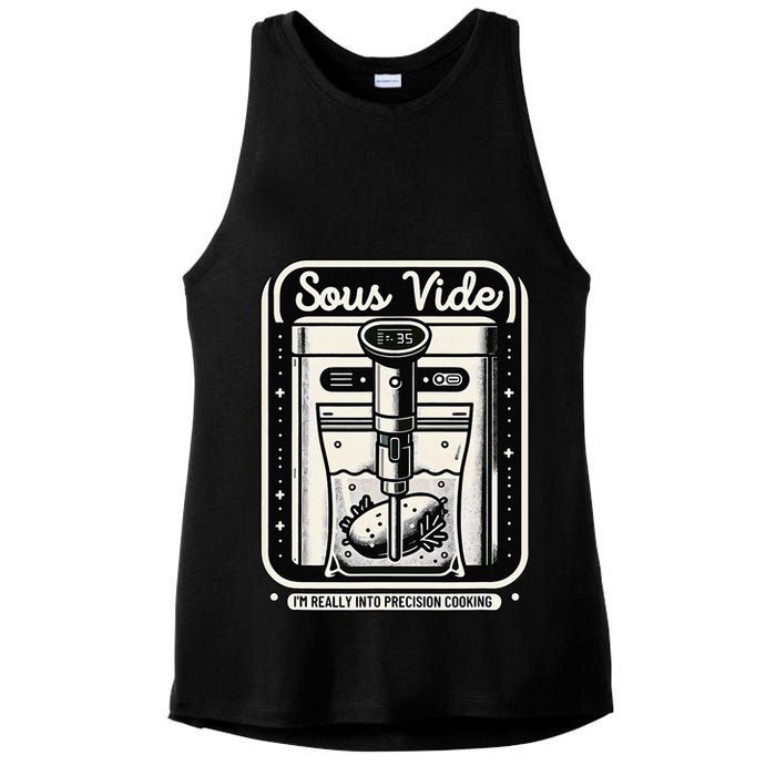 Sous Vide IM Really Into Precision Cooking Molecular Gastro Ladies PosiCharge Tri-Blend Wicking Tank