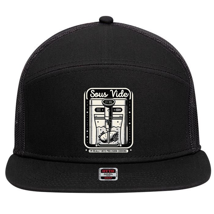 Sous Vide IM Really Into Precision Cooking Molecular Gastro 7 Panel Mesh Trucker Snapback Hat