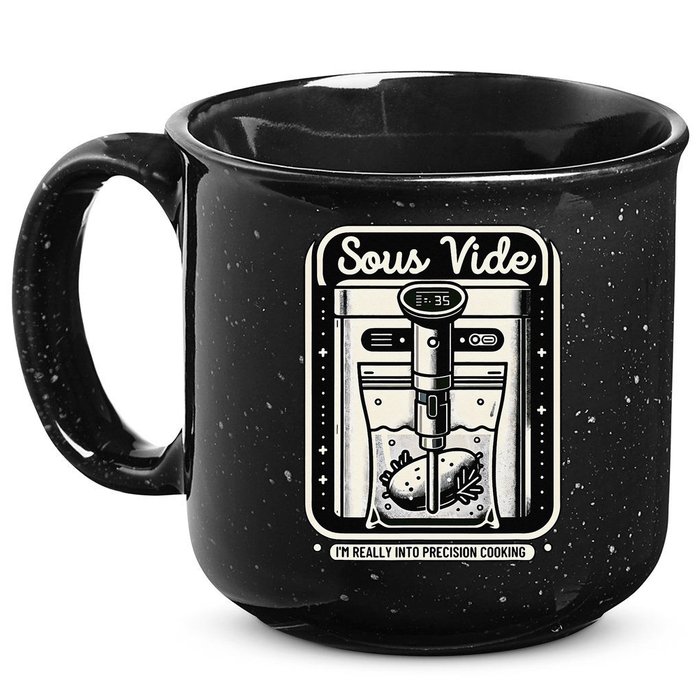 Sous Vide IM Really Into Precision Cooking Molecular Gastro 15oz Campfire Ceramic Mug