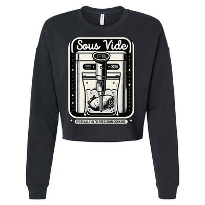 Sous Vide IM Really Into Precision Cooking Molecular Gastro Cropped Pullover Crew