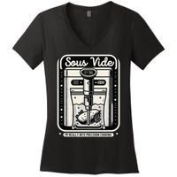 Sous Vide IM Really Into Precision Cooking Molecular Gastro Women's V-Neck T-Shirt