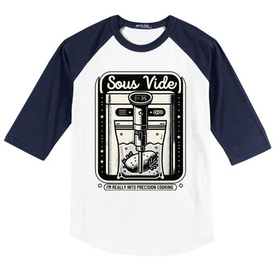 Sous Vide IM Really Into Precision Cooking Molecular Gastro Baseball Sleeve Shirt