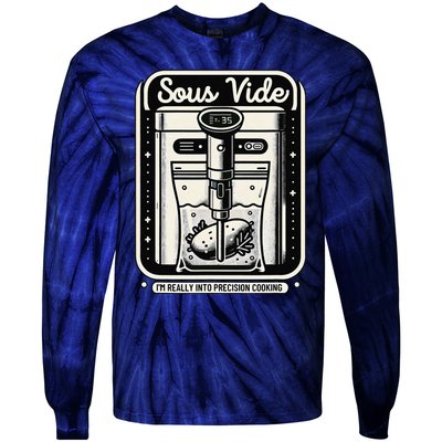 Sous Vide IM Really Into Precision Cooking Molecular Gastro Tie-Dye Long Sleeve Shirt