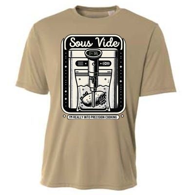 Sous Vide IM Really Into Precision Cooking Molecular Gastro Cooling Performance Crew T-Shirt