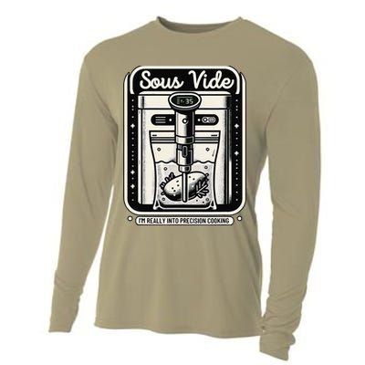 Sous Vide IM Really Into Precision Cooking Molecular Gastro Cooling Performance Long Sleeve Crew