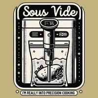 Sous Vide IM Really Into Precision Cooking Molecular Gastro Cooling Performance Long Sleeve Crew