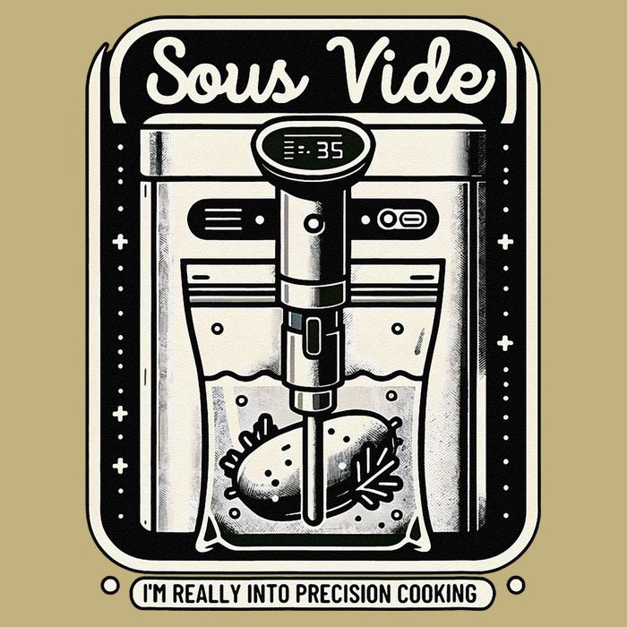 Sous Vide IM Really Into Precision Cooking Molecular Gastro Cooling Performance Long Sleeve Crew