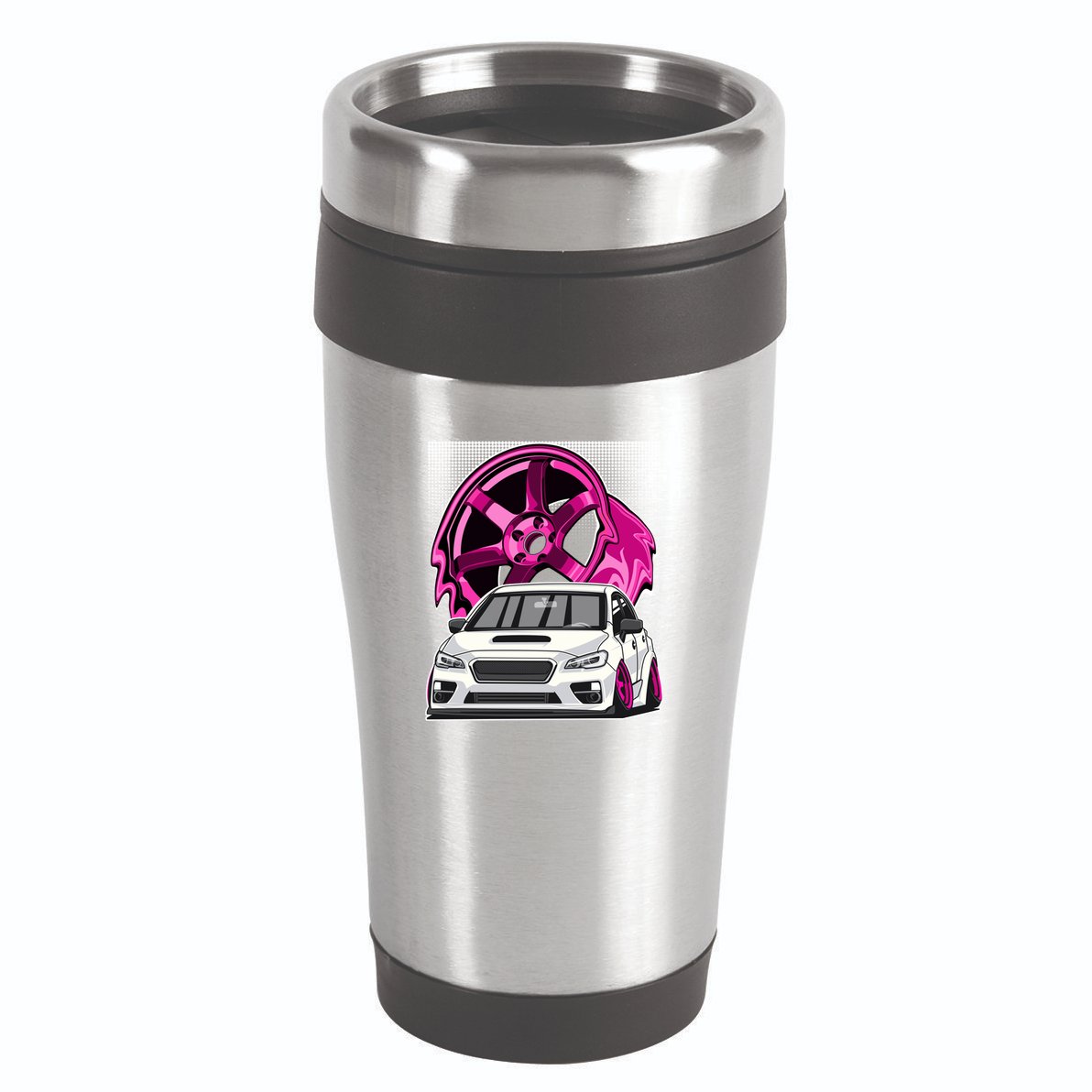Subie Va Jdm Stance Car Wheel Boxer Motor Racing Graphic Cute Gift 16oz Travel Tumbler