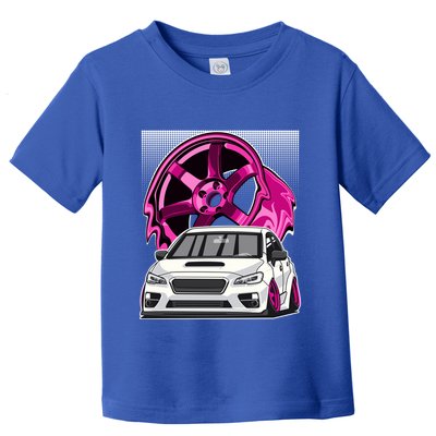 Subie Va Jdm Stance Car Wheel Boxer Motor Racing Graphic Cute Gift Toddler T-Shirt