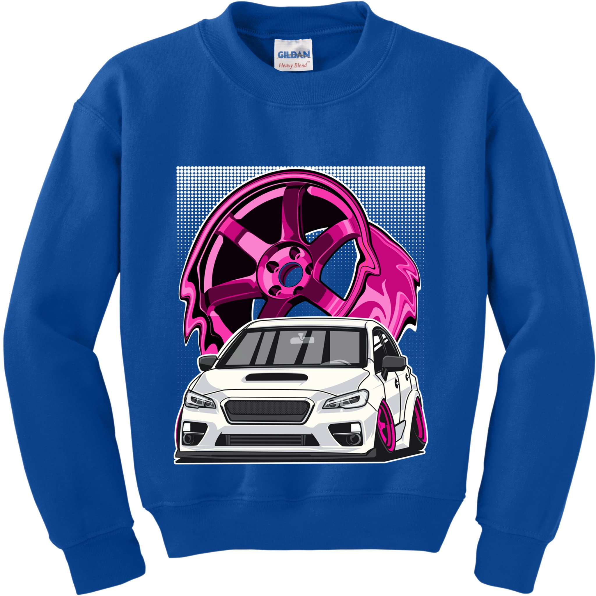 Subie Va Jdm Stance Car Wheel Boxer Motor Racing Graphic Cute Gift Kids Sweatshirt