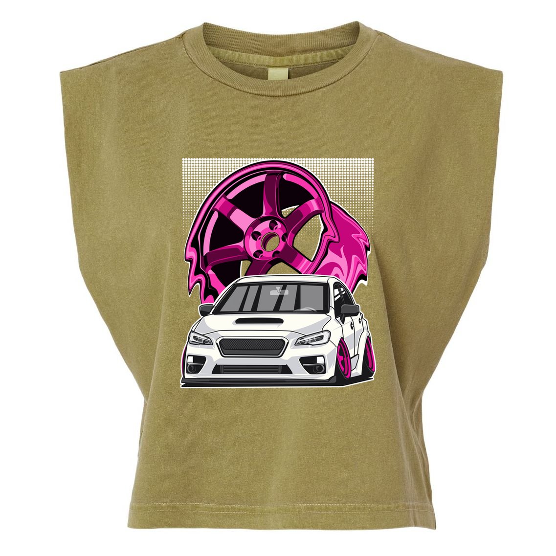 Subie Va Jdm Stance Car Wheel Boxer Motor Racing Graphic Cute Gift Garment-Dyed Women's Muscle Tee