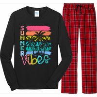 Summer Vibes Lake Days Hello Summer Long Sleeve Pajama Set