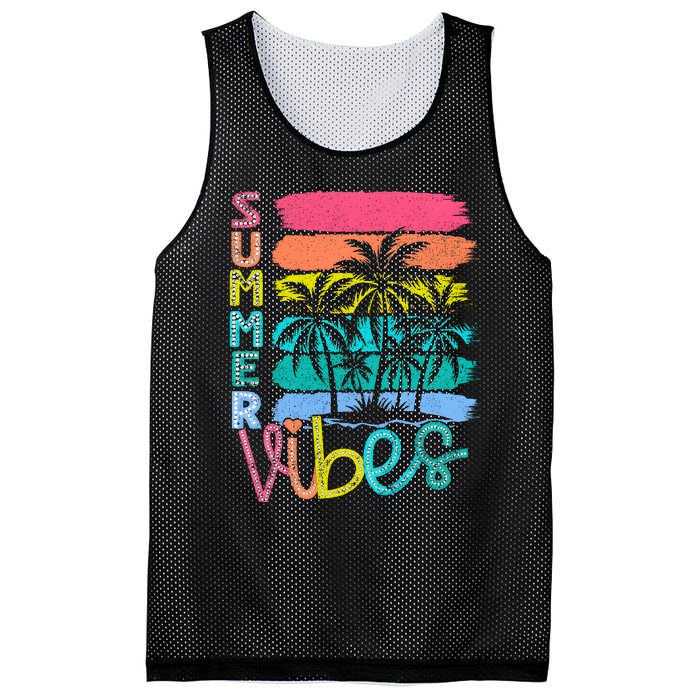 Summer Vibes Lake Days Hello Summer Mesh Reversible Basketball Jersey Tank