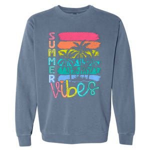 Summer Vibes Lake Days Hello Summer Garment-Dyed Sweatshirt