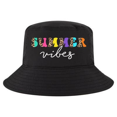 Summer Vibes Leopard Hello Summer Vacation Family Cool Comfort Performance Bucket Hat