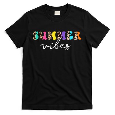Summer Vibes Leopard Hello Summer Vacation Family T-Shirt