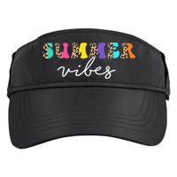 Summer Vibes Leopard Hello Summer Vacation Family Adult Drive Performance Visor