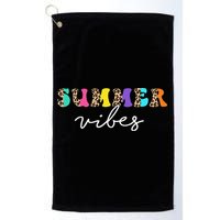 Summer Vibes Leopard Hello Summer Vacation Family Golf Towel
