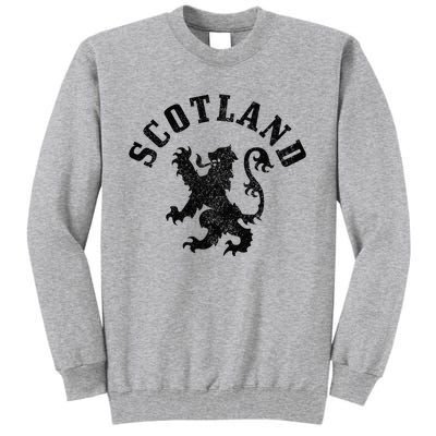 Scotland Vintage Lion Scottish Pride Gift UK Tall Sweatshirt