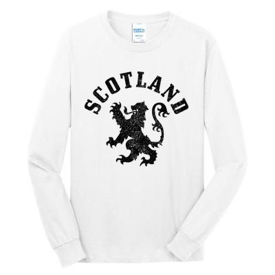 Scotland Vintage Lion Scottish Pride Gift UK Tall Long Sleeve T-Shirt