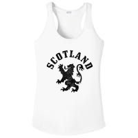 Scotland Vintage Lion Scottish Pride Gift UK Ladies PosiCharge Competitor Racerback Tank