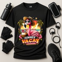 Summer Vacay Loading Hello Summer Cute Flamingo Family Trip Gift Cooling Performance Crew T-Shirt