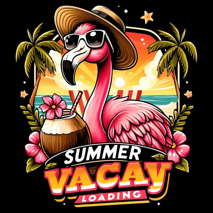 Summer Vacay Loading Hello Summer Cute Flamingo Family Trip Gift Cooling Performance Crew T-Shirt
