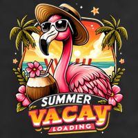Summer Vacay Loading Hello Summer Cute Flamingo Family Trip Gift Hat