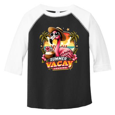 Summer Vacay Loading Hello Summer Cute Flamingo Family Trip Gift Toddler Fine Jersey T-Shirt