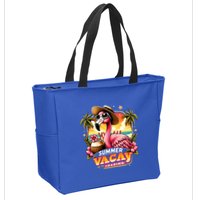 Summer Vacay Loading Hello Summer Cute Flamingo Family Trip Gift Zip Tote Bag