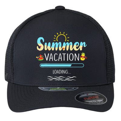 Summer Vacation Loading Last Day Of School Teacher Gift Flexfit Unipanel Trucker Cap