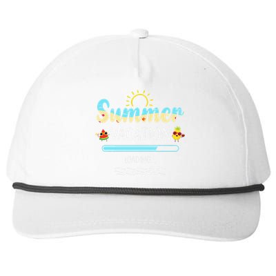 Summer Vacation Loading Last Day Of School Teacher Gift Snapback Five-Panel Rope Hat