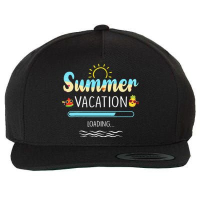 Summer Vacation Loading Last Day Of School Teacher Gift Wool Snapback Cap