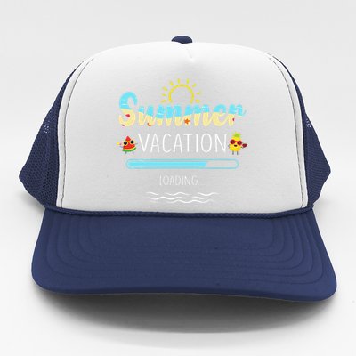 Summer Vacation Loading Last Day Of School Teacher Gift Trucker Hat