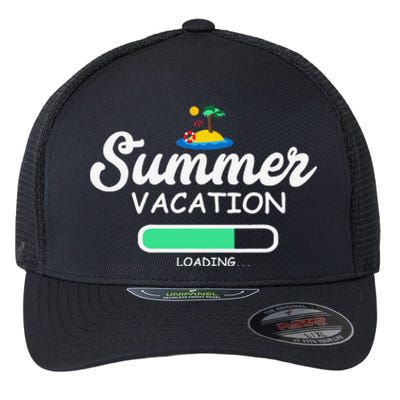 Summer Vacation Loading Last Day Of School Teacher Flexfit Unipanel Trucker Cap