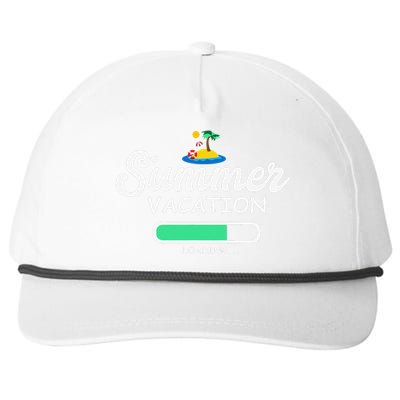 Summer Vacation Loading Last Day Of School Teacher Snapback Five-Panel Rope Hat