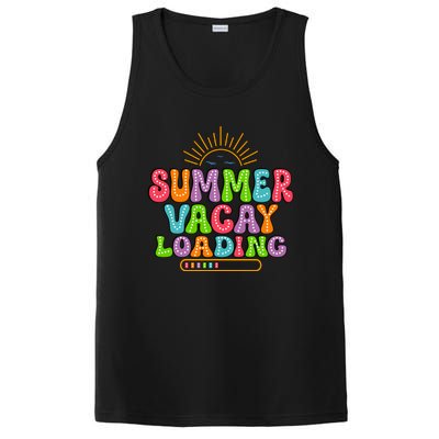 Summer Vacay Loading Last Day Of School Colorful Teacher Great Gift PosiCharge Competitor Tank