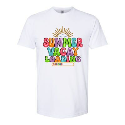 Summer Vacay Loading Last Day Of School Colorful Teacher Great Gift Softstyle CVC T-Shirt