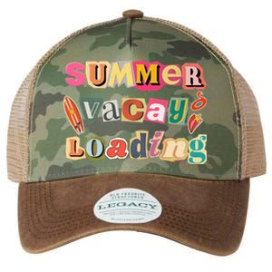 Summer Vacay Loading Last Day Of School 2024 Cool Gift Legacy Tie Dye Trucker Hat