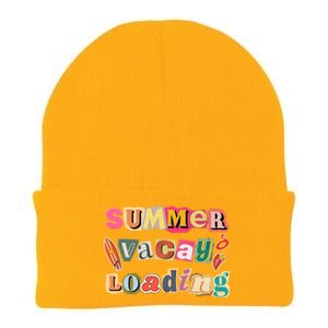 Summer Vacay Loading Last Day Of School 2024 Cool Gift Knit Cap Winter Beanie