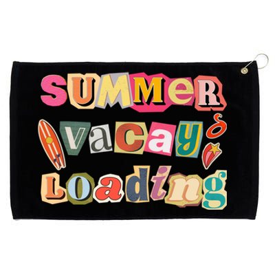 Summer Vacay Loading Last Day Of School 2024 Cool Gift Grommeted Golf Towel