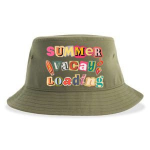 Summer Vacay Loading Last Day Of School 2024 Cool Gift Sustainable Bucket Hat